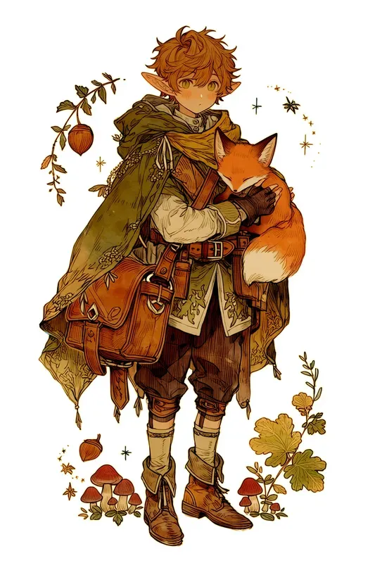 Whimsical Fantasy Character Clipart