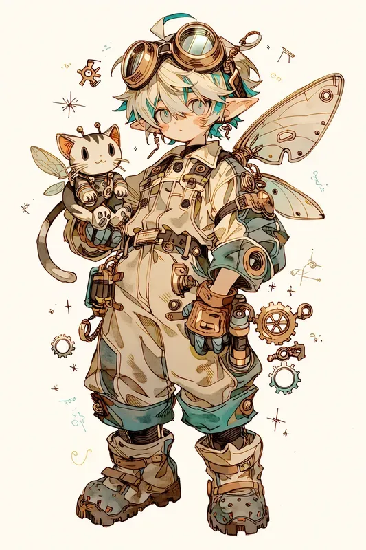 Whimsical Fantasy Character Clipart