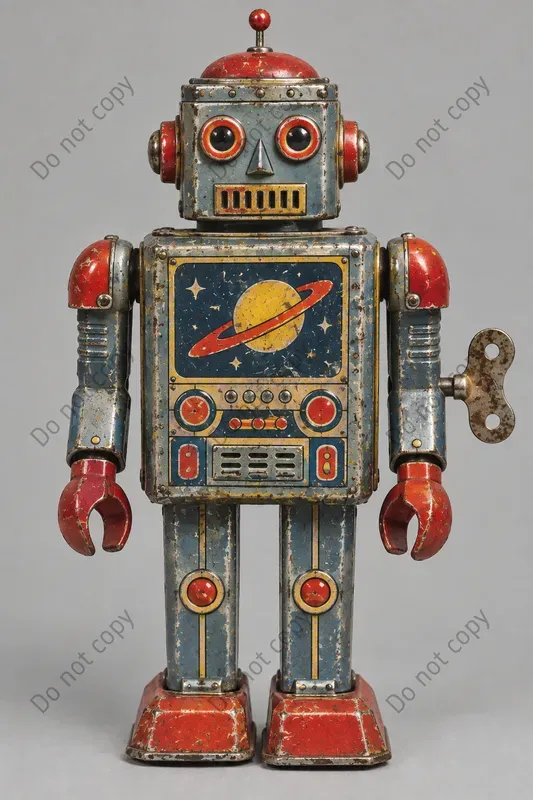 Vintage Tin Toy Character Prints