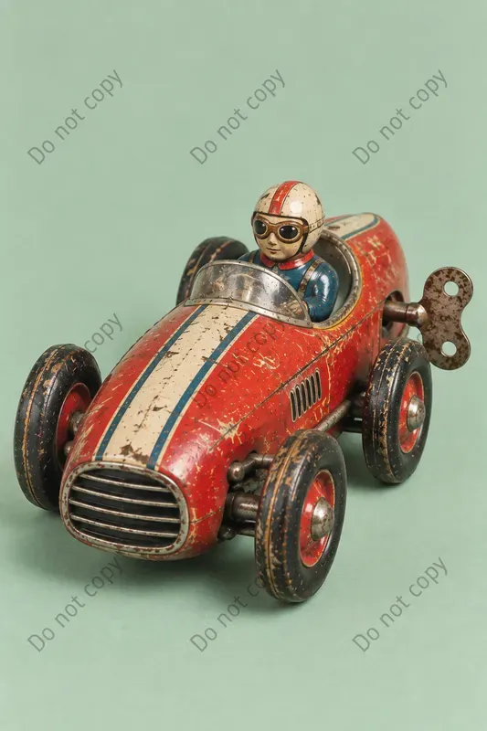 Vintage Tin Toy Character Prints
