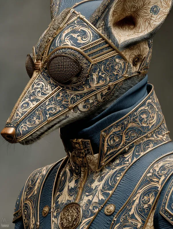 Ornate Damask Armor Portraits