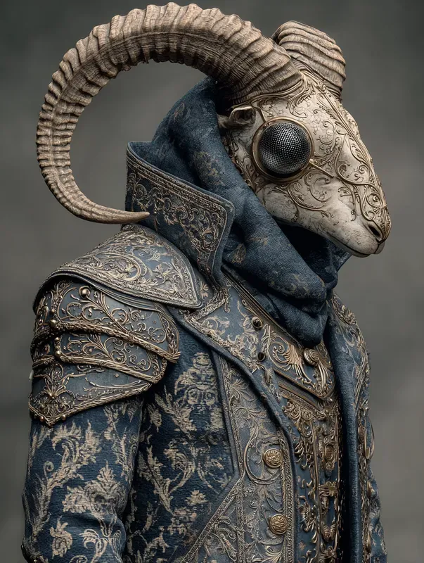 Ornate Damask Armor Portraits