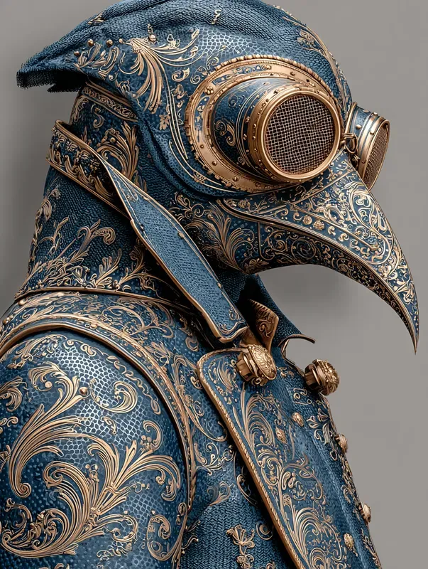 Ornate Damask Armor Portraits