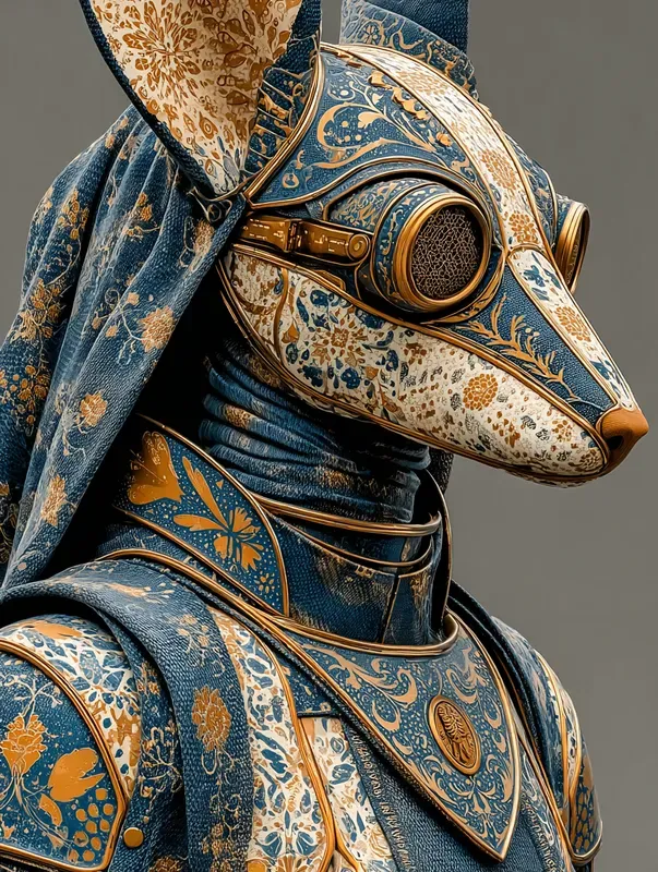 Ornate Damask Armor Portraits