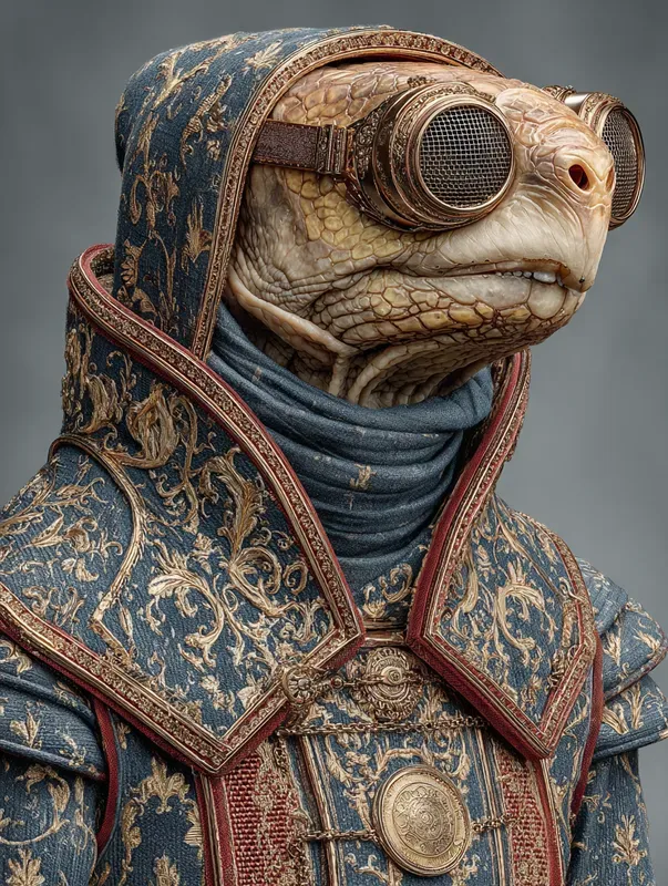 Ornate Damask Armor Portraits
