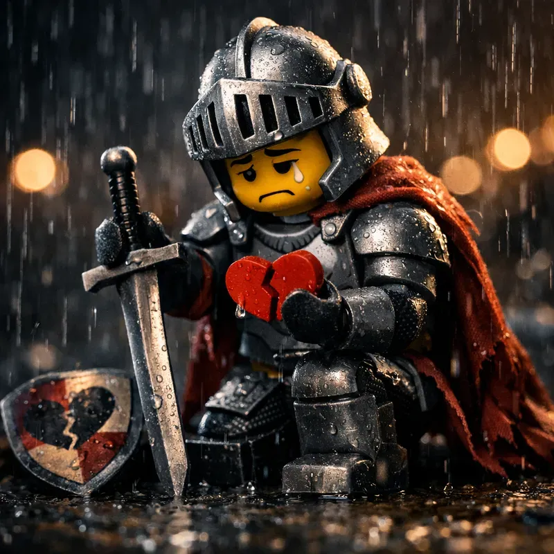 Cinematic Emotional Lego Figures