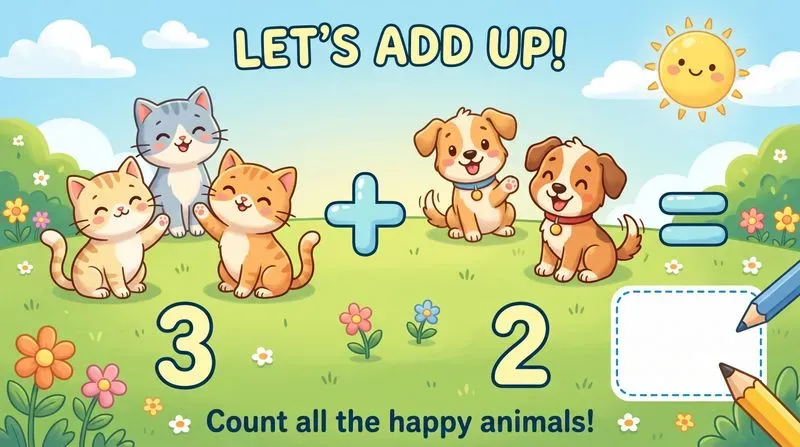 Counting Animals Math For Kids