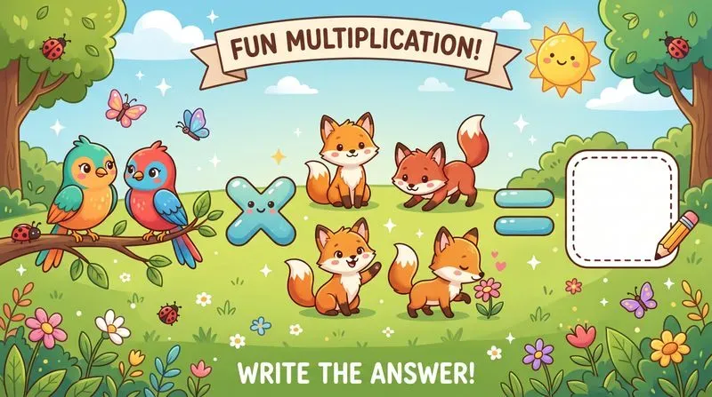 Counting Animals Math For Kids