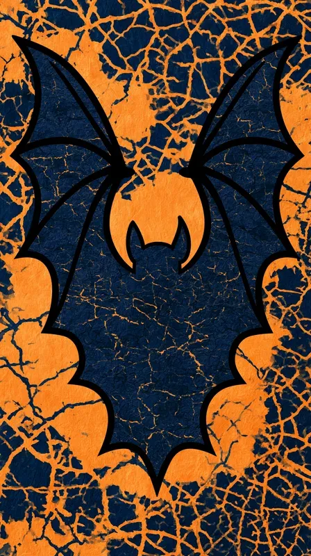 Halloween Batik Crackle Phone Wallpapers