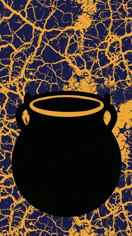 Halloween Batik Crackle Phone Wallpapers