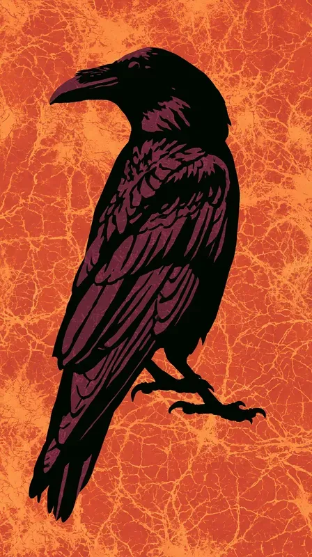 Halloween Batik Crackle Phone Wallpapers