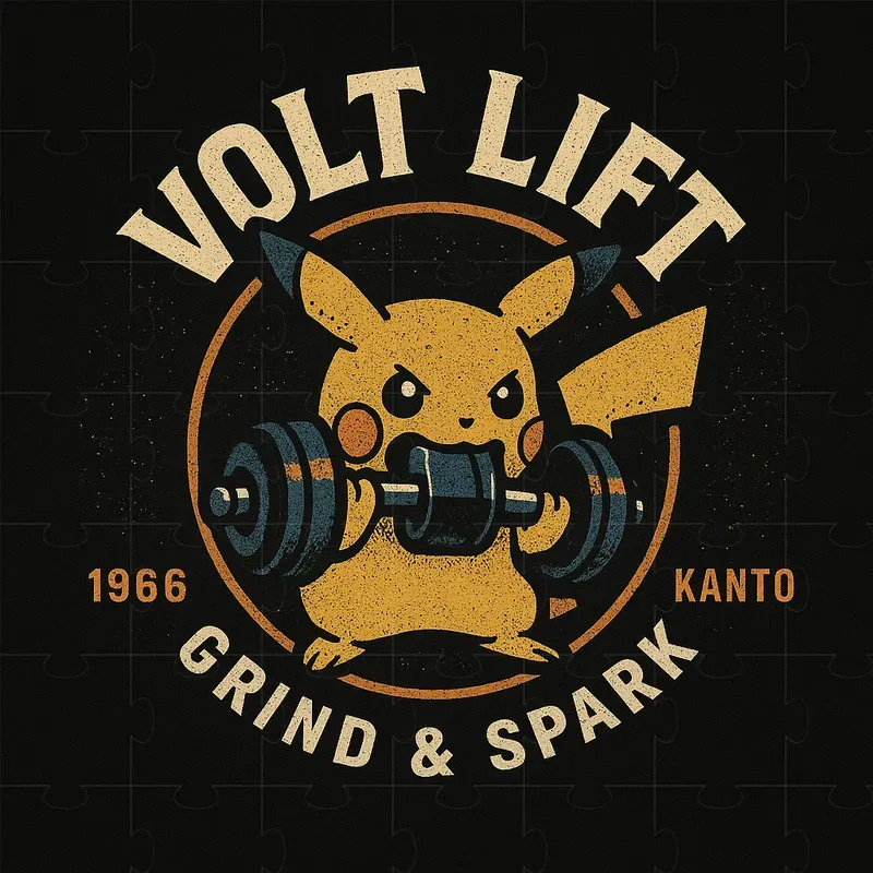 Pokemon Style Vintage Gym Parody Emblems