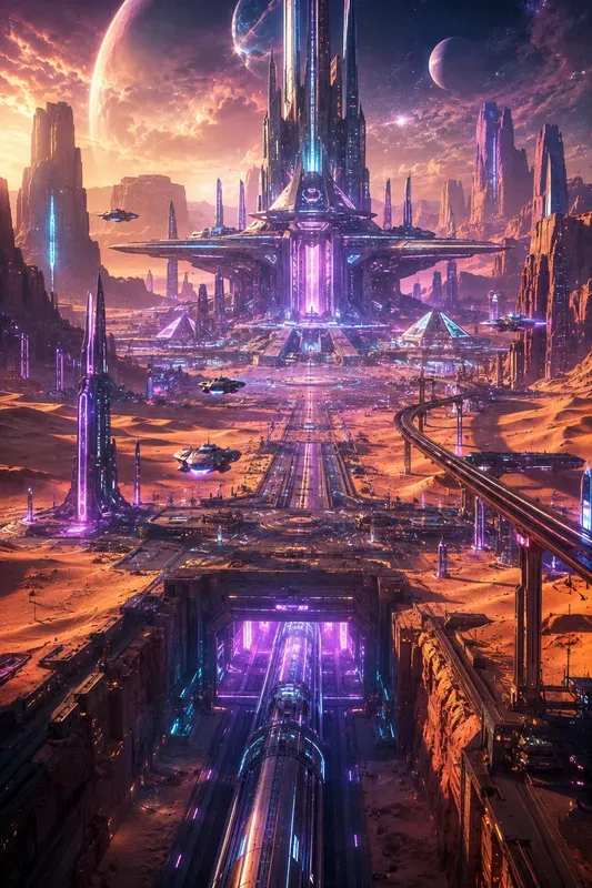 Neon Cyberfuture Cities