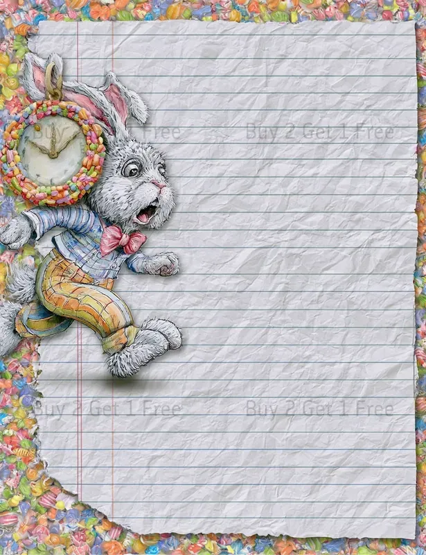 Alice In Candy Wonderland Plain Papers