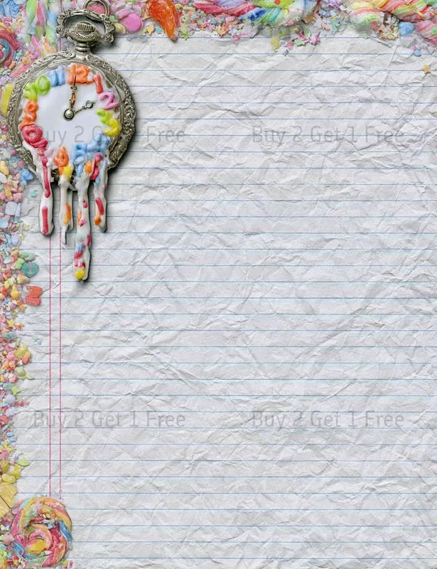 Alice In Candy Wonderland Plain Papers
