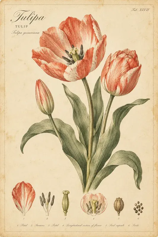 Vintage Botanical Naturalist Art