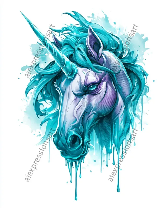 Dripping Watercolor Tshirt Graphics