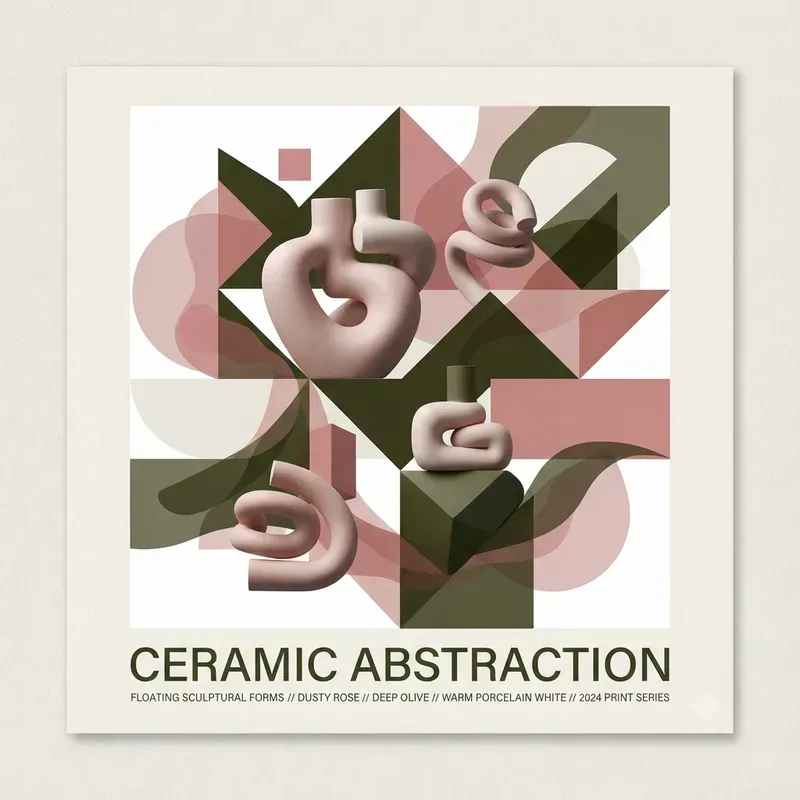 Threetone Abstract Poster Designs