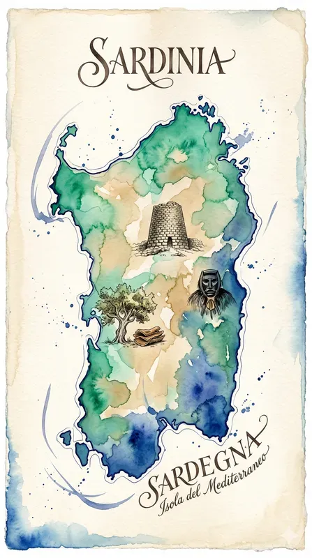 Watercolor Map Travel Posters