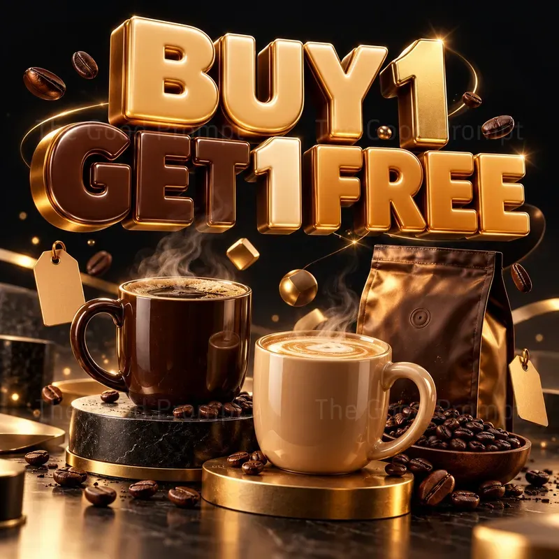 Black Friday 3D Sale Poster Generator