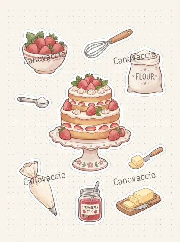 Pastel Gouache Planner Sticker Sheets