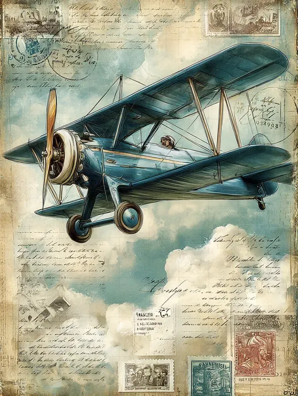 1930s Vintage Travel Illustration Art
