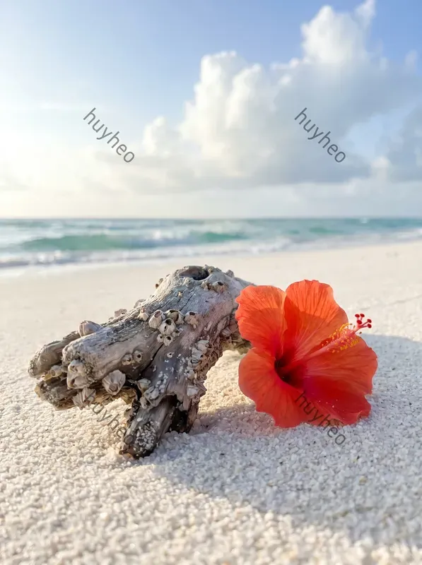 Tropical Shoreline Macro Photography