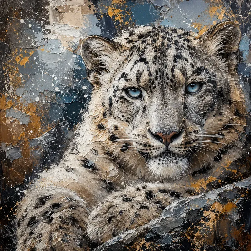 Abstract Expressionist Wildlife Portraits