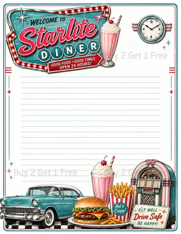 Cowgirl Decorative Lined Writing Papers
