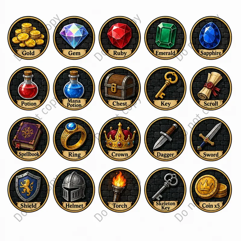 Punch Out Game Token Sheets