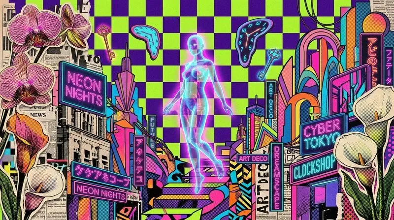 Vivid Chaos Surreal Pop Art Collages