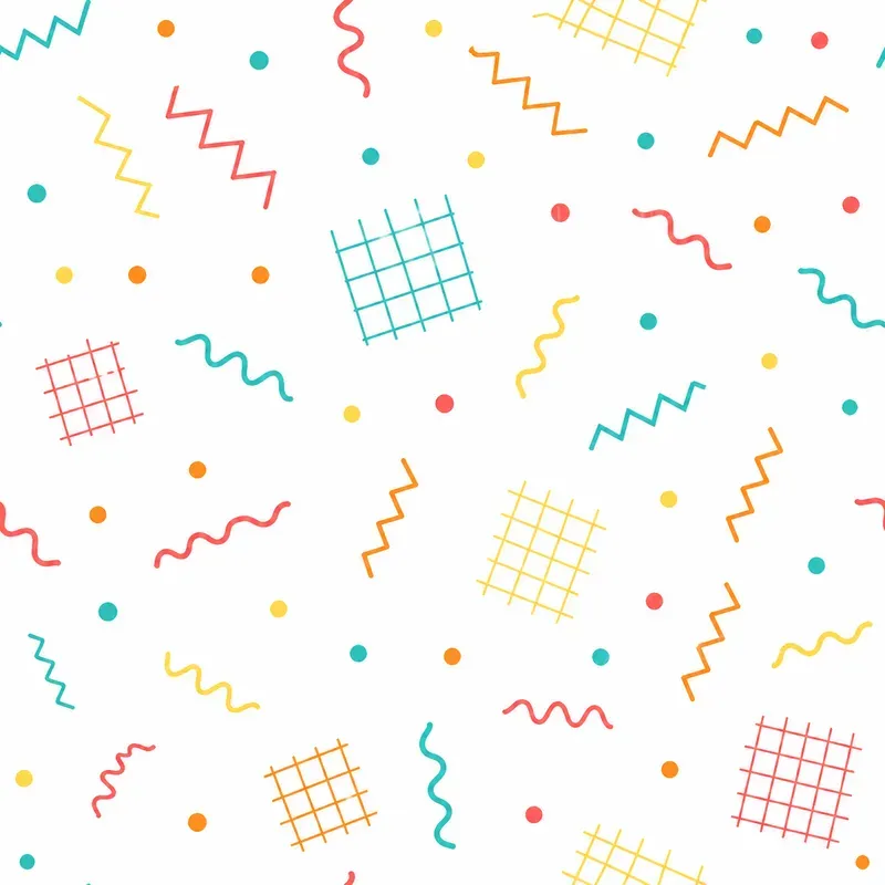 Neon Memphis Tales Ultimate 80s Patterns