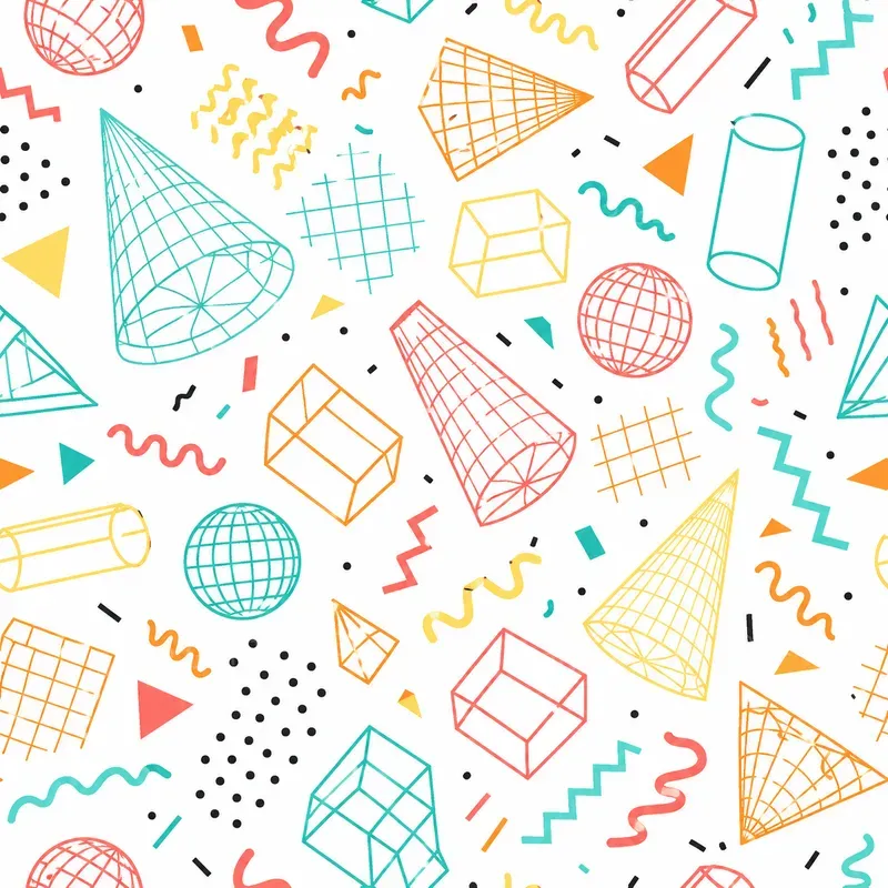 Neon Memphis Tales Ultimate 80s Patterns