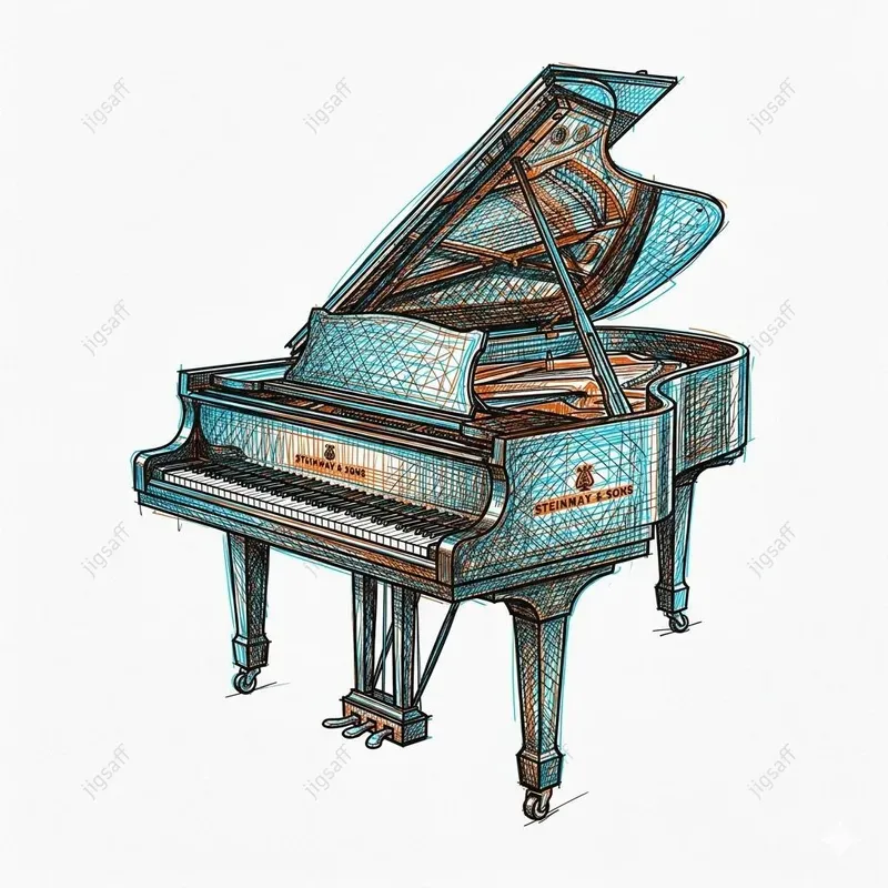 Scribble Music On Clean White