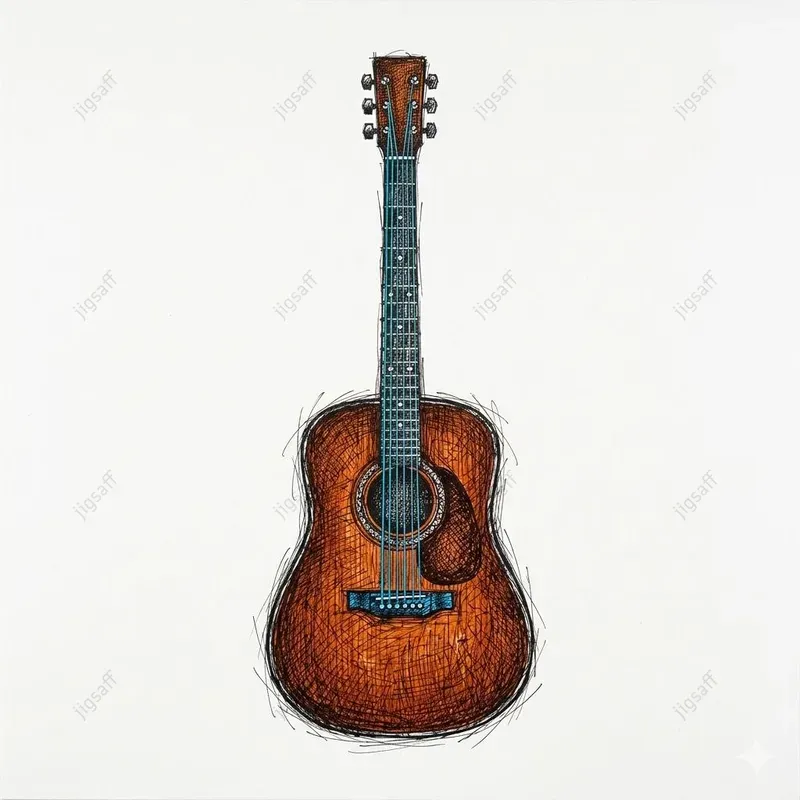 Scribble Music On Clean White