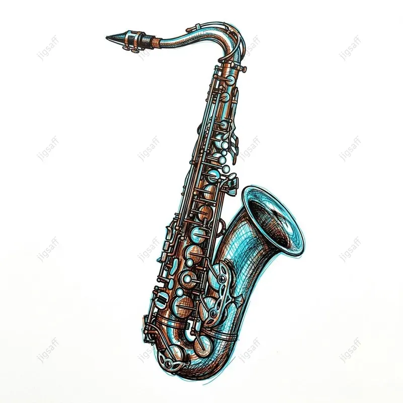 Scribble Music On Clean White