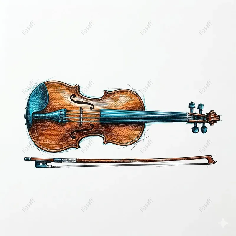 Scribble Music On Clean White