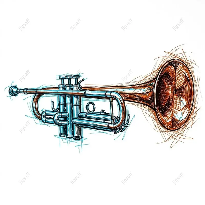 Scribble Music On Clean White