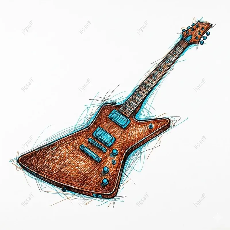 Scribble Music On Clean White
