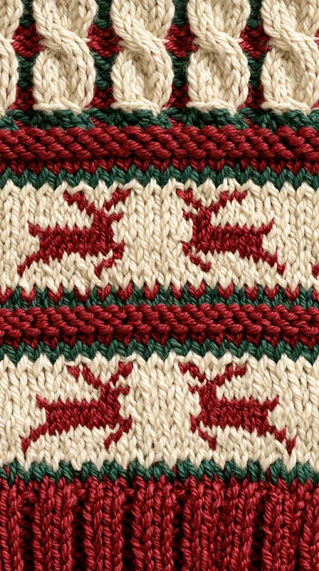 Christmas Knit Sweater Phone Wallpapers