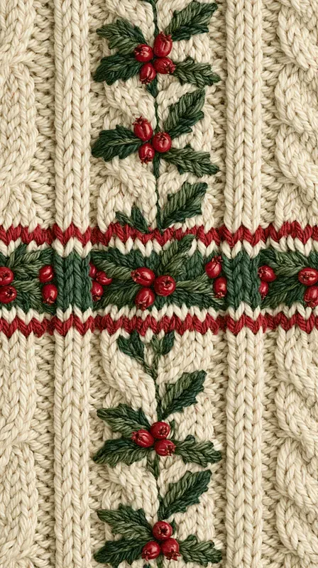 Christmas Knit Sweater Phone Wallpapers