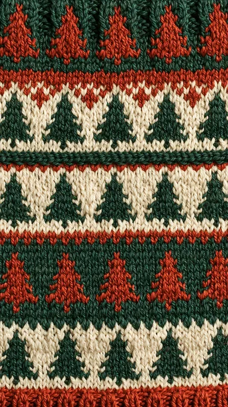 Christmas Knit Sweater Phone Wallpapers