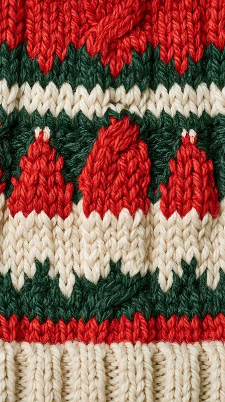 Christmas Knit Sweater Phone Wallpapers
