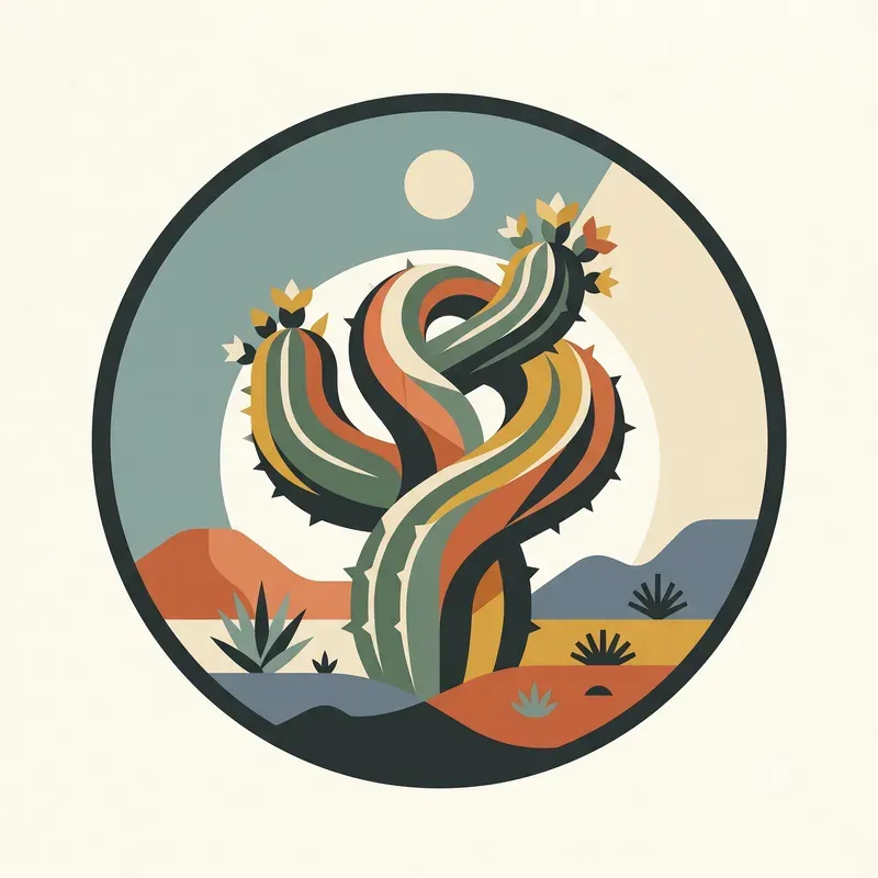 Modern Cactus Emblems