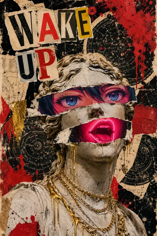 Surreal Ransom Note Collages