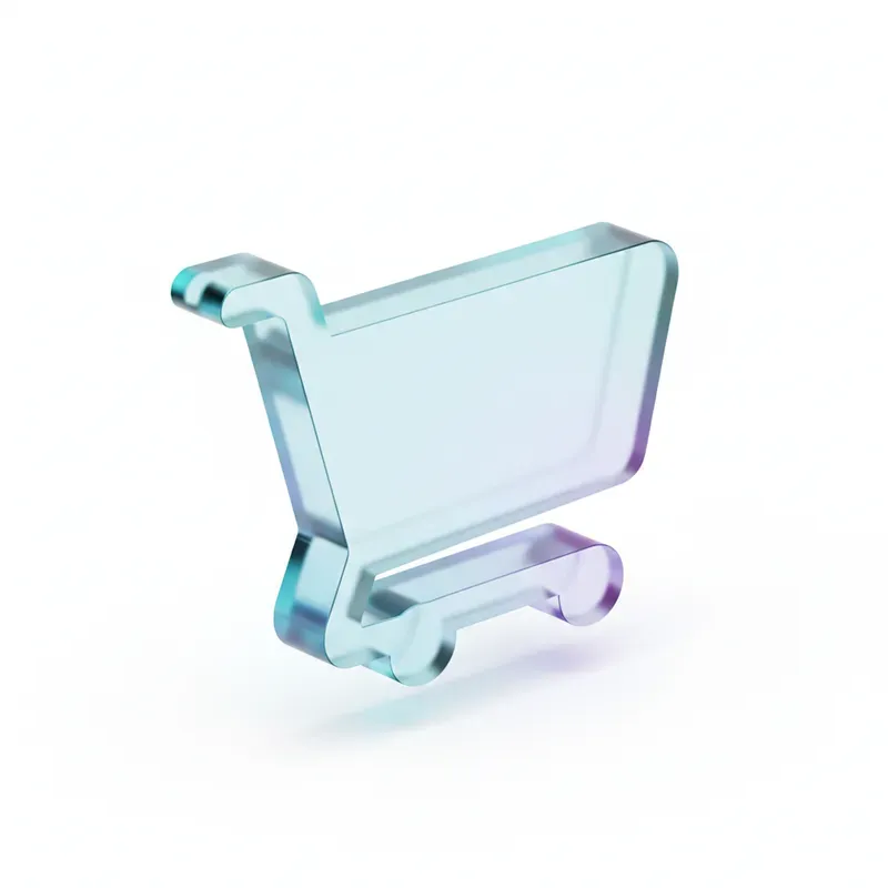 Clean 3D Frosted Glass Icons
