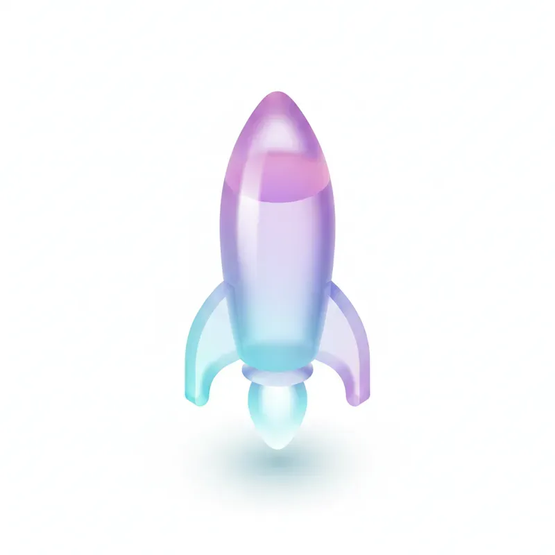 Clean 3D Frosted Glass Icons
