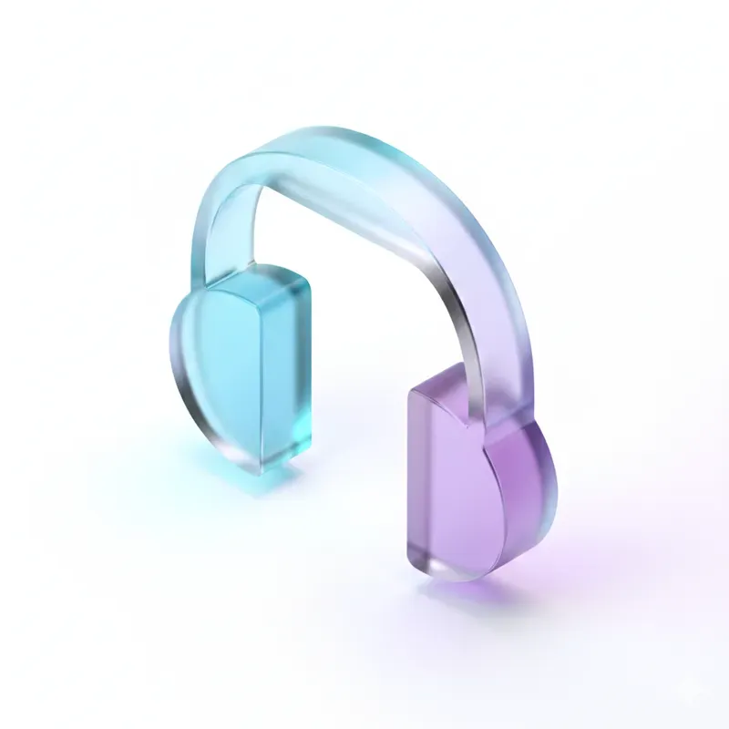 Clean 3D Frosted Glass Icons