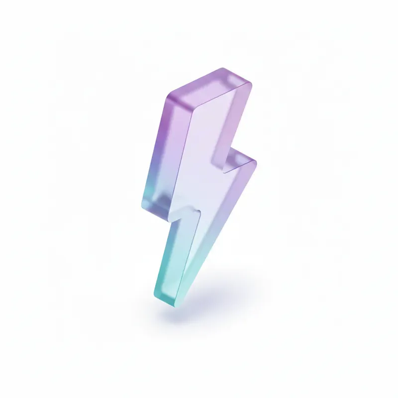 Clean 3D Frosted Glass Icons