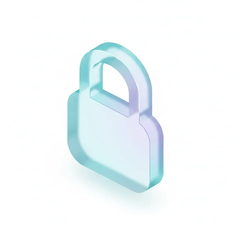 Clean 3D Frosted Glass Icons